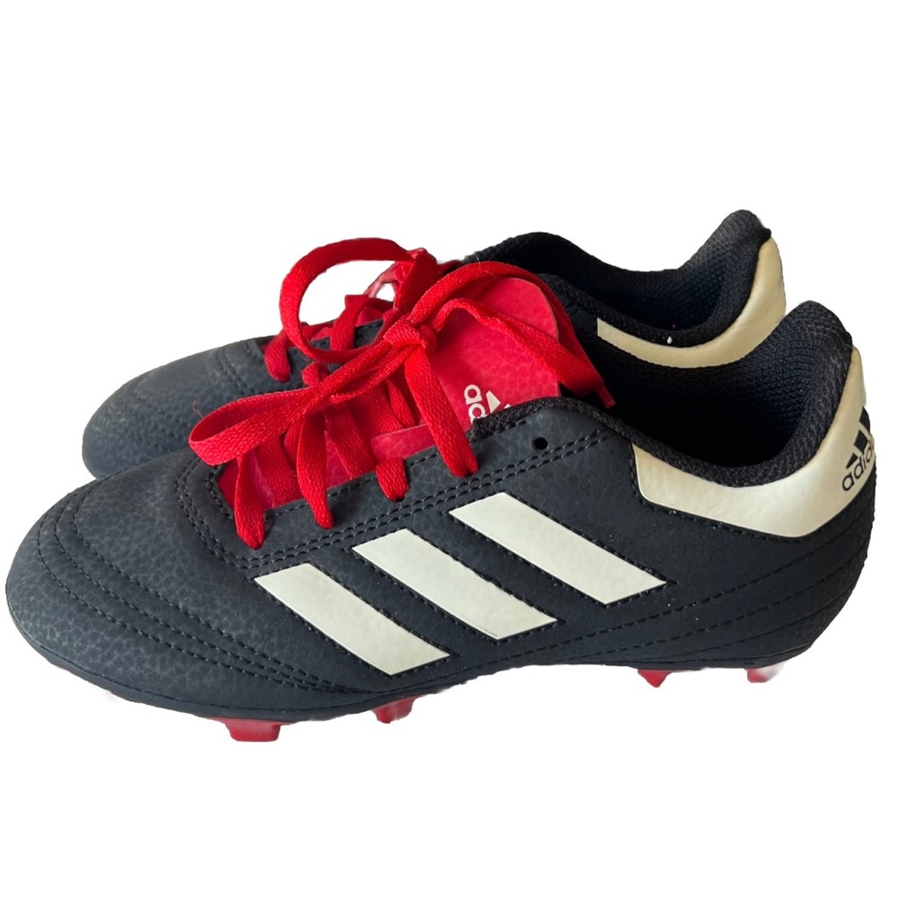 adidas Kids Black, Red & White Soccer Cleats